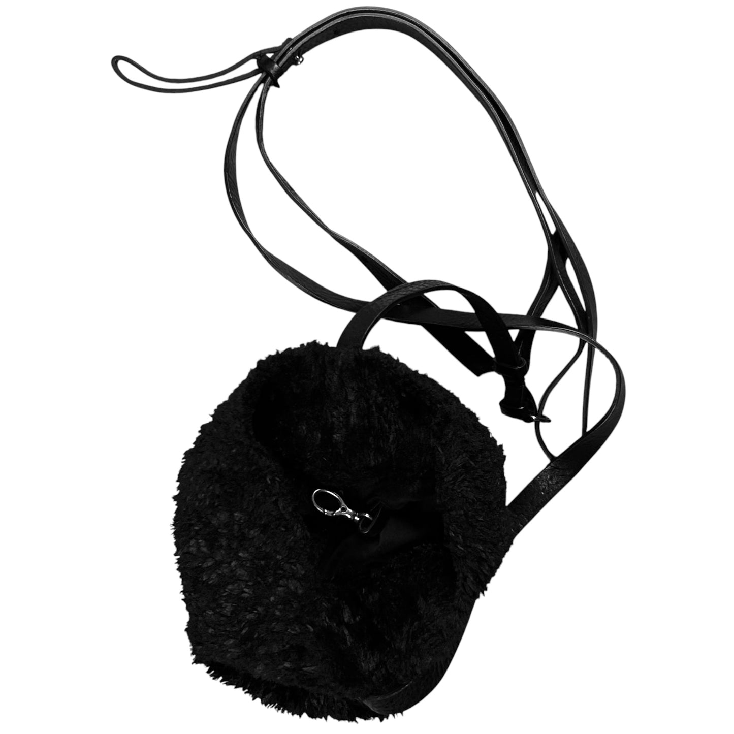 Ann Demeulemeester Curly Shearling Pouch Bag - AW17