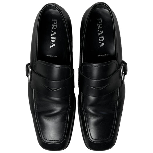 Prada Side Strap Penny Loafers