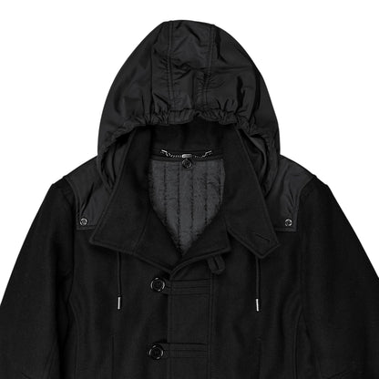 Dirk Bikkembergs Nylon Hood Duffle Wool Parka - AW10