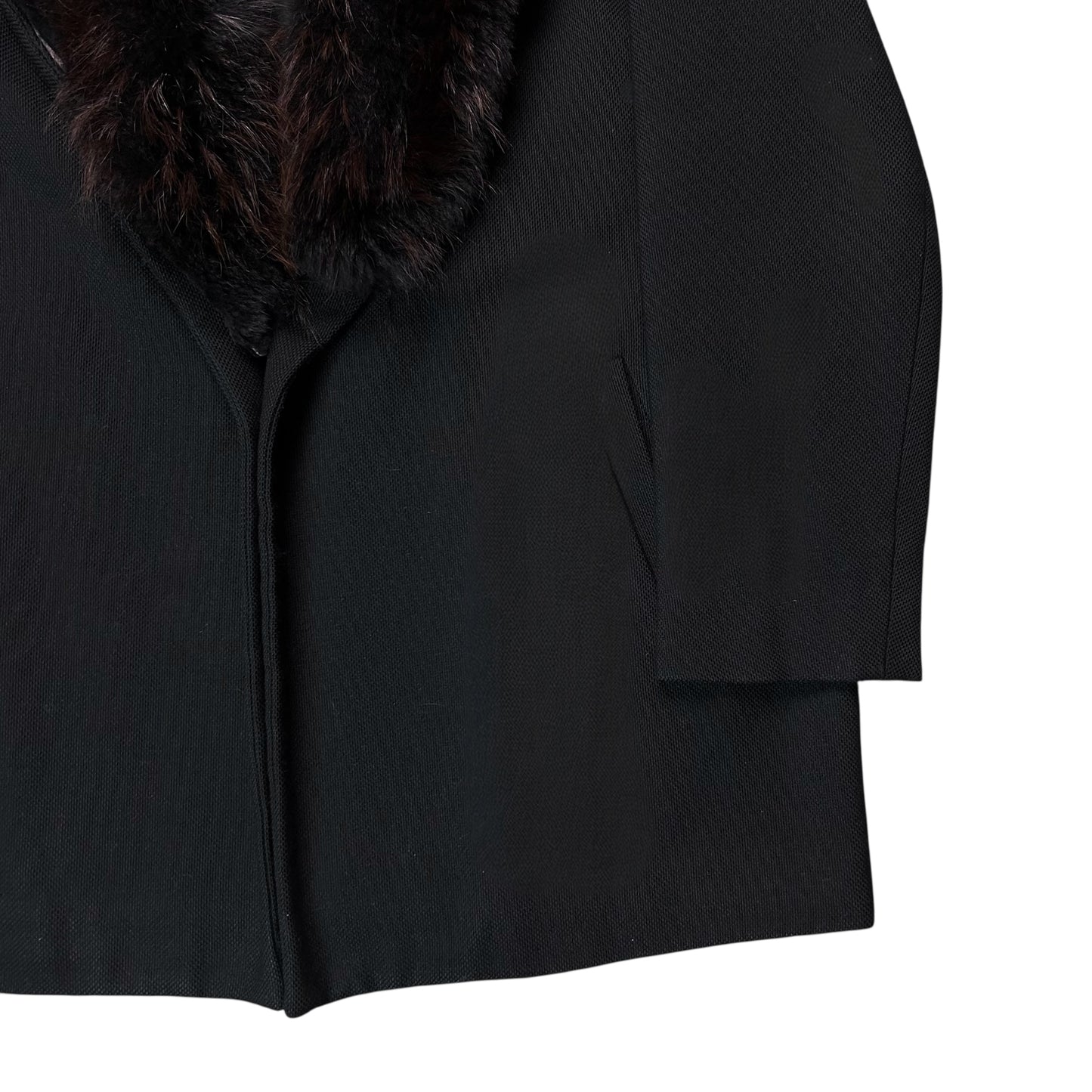 Maison Martin Margiela Fox Fur Collar Coat - AW07