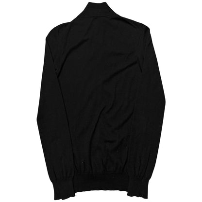 Prada Leather Patch Zip Sweater