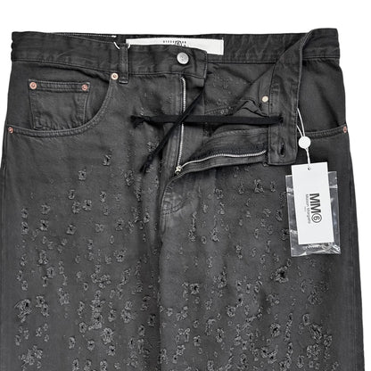 MM6 Maison Margiela Wide Shredded Jeans - SS23