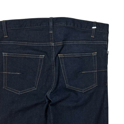 Dior Homme Bee Embroidery Raw Skinny Jeans - 2010s