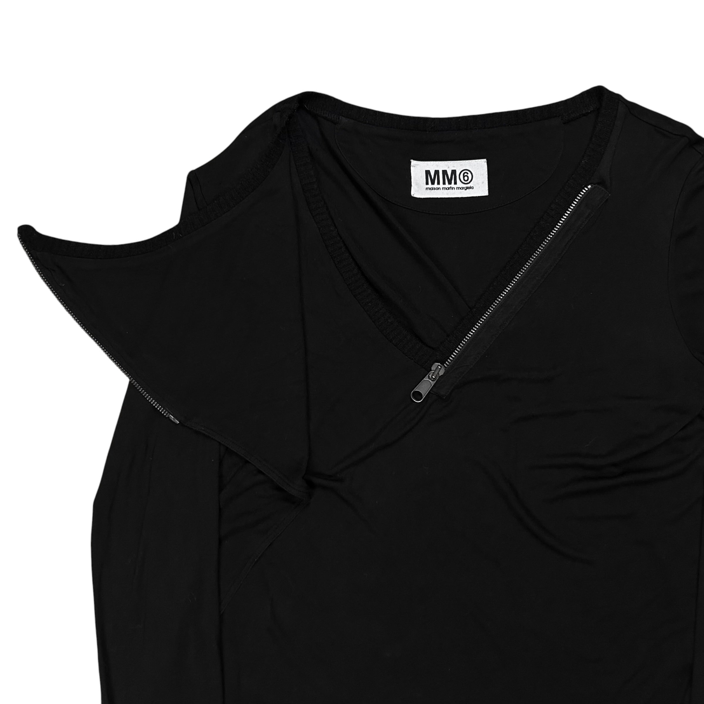 MM6 Maison Martin Margiela Layered Zip Sweater - AW11 – Vertical Rags