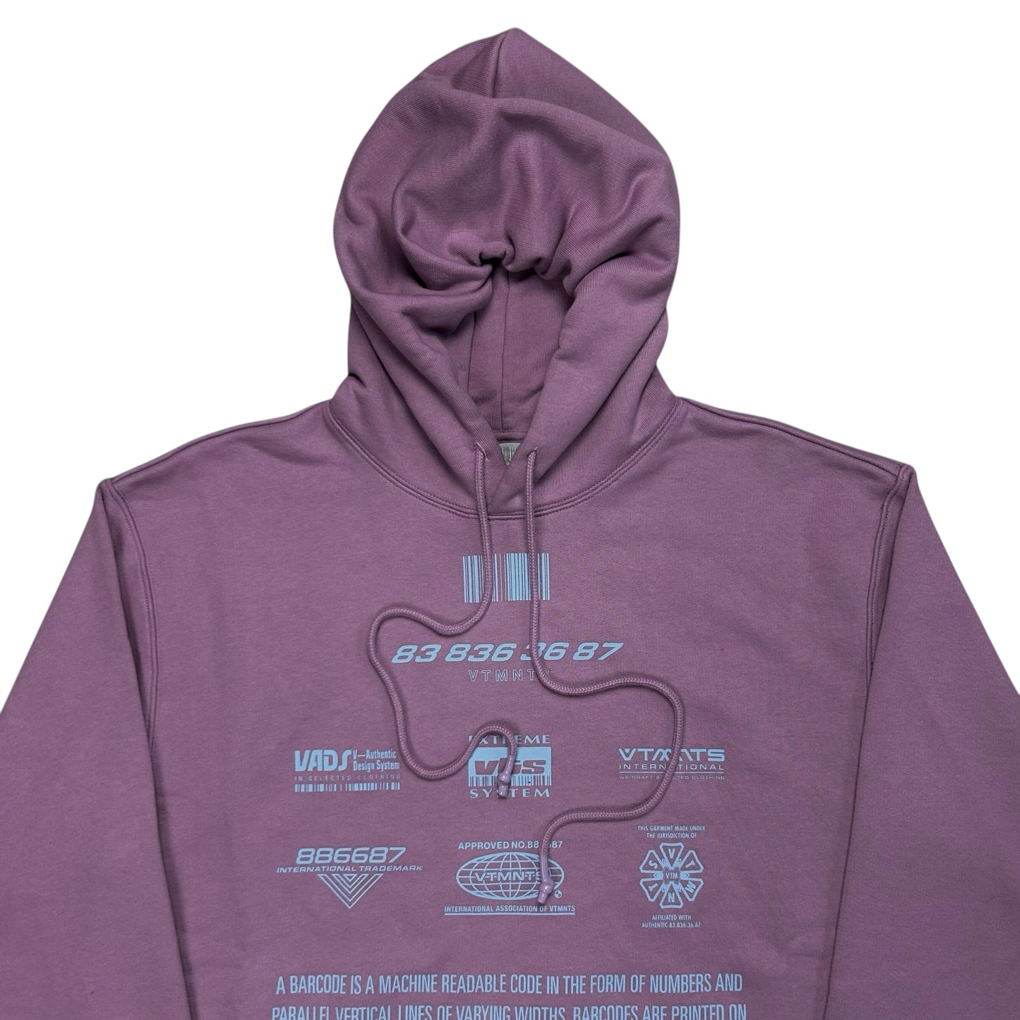 VTMNTS Barcode Emblem Hoodie - AW23