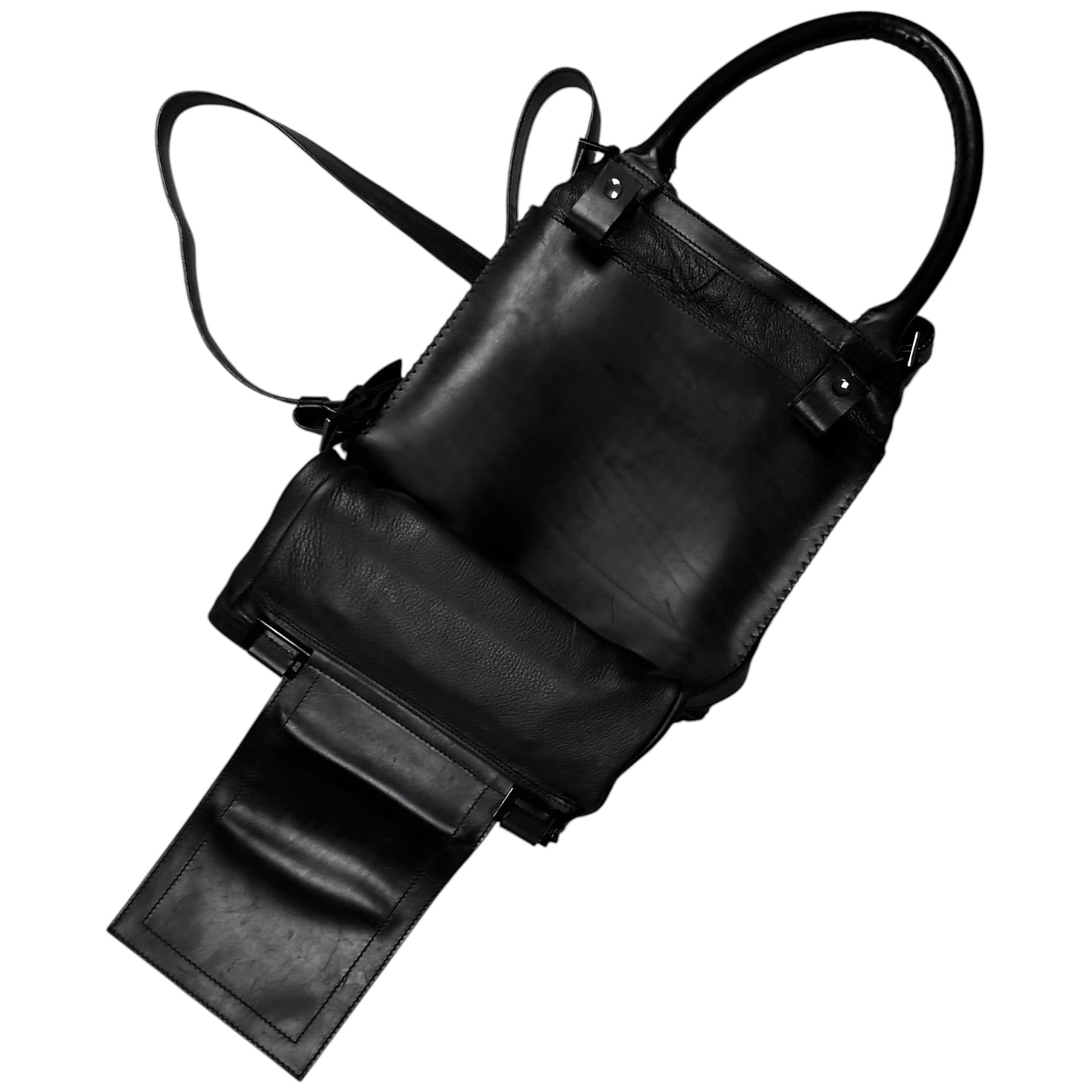 Dirk Bikkembergs Multi Bondage Strap Dual Leather Bag