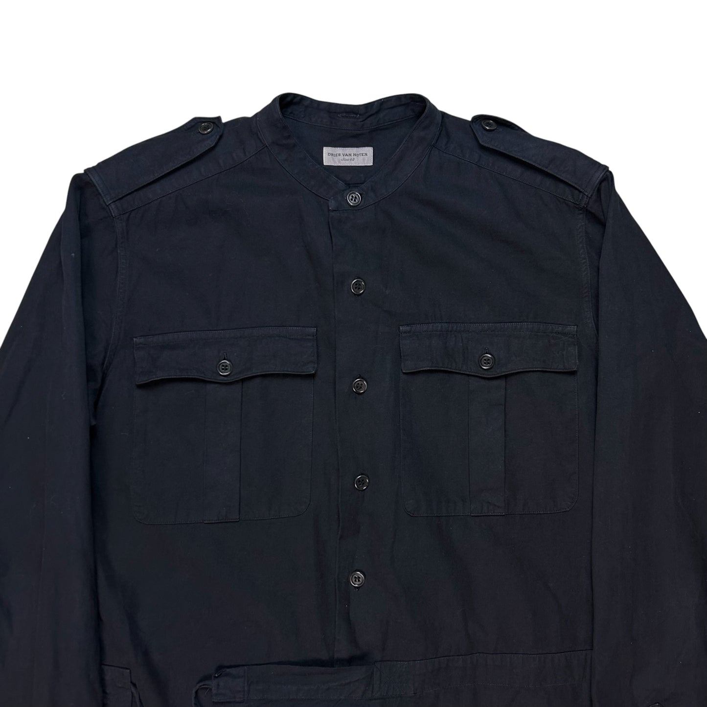 Dries Van Noten Asymmetric Wrap Cargo Shirt - AW16