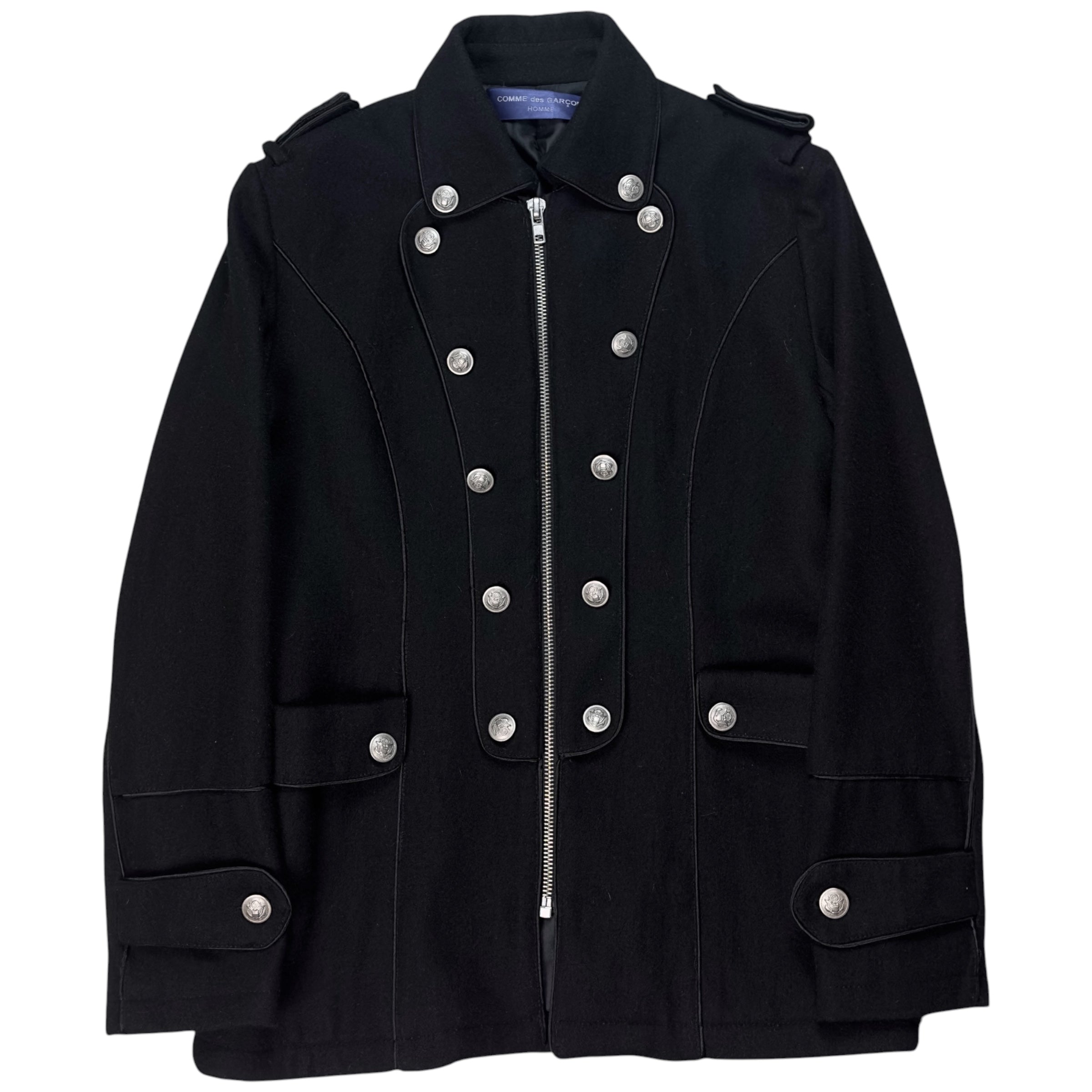 ジャケット・アウター 10 button wool napoleon jacket Comme des Garcons Homme Napoleon Button Wool Jacket - SS07