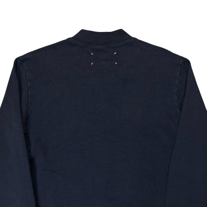 Maison Margiela Leather Elbow Patch Zip Sweater - SS16