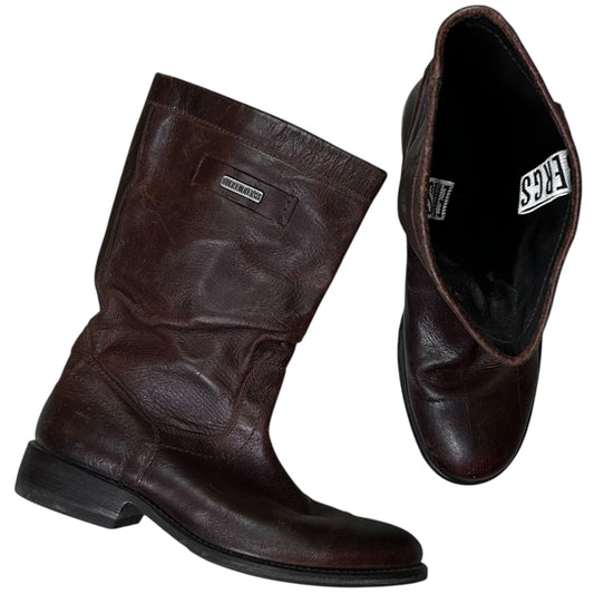 Dirk Bikkembergs Metal Tab Engineer Pull On Boots