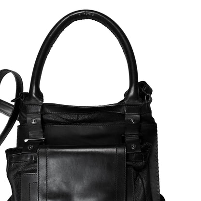 Dirk Bikkembergs Multi Bondage Strap Dual Leather Bag