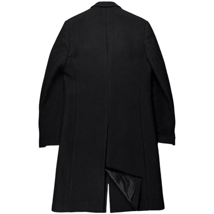 Maison Martin Margiela Sartorial Leather Pocket Patch Wool Coat - AW15