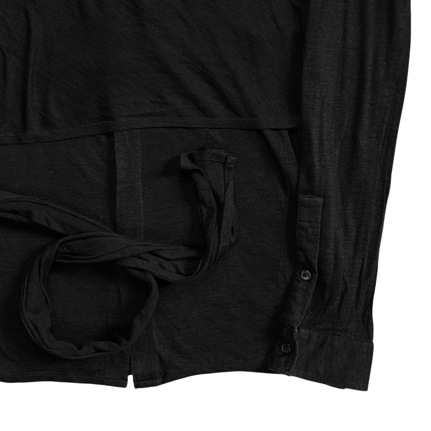 Kris Van Assche Asymmetric Wrap Layer Scarf Shirt