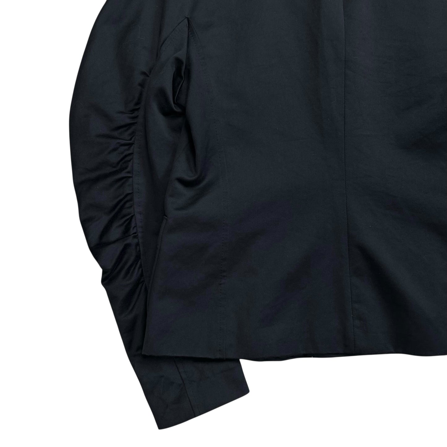 Dries Van Noten Cropped Ruched Sleeve Blazer - AW18