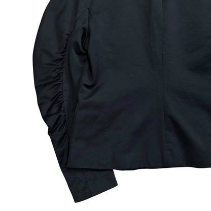 Dries Van Noten Cropped Ruched Sleeve Blazer - AW18
