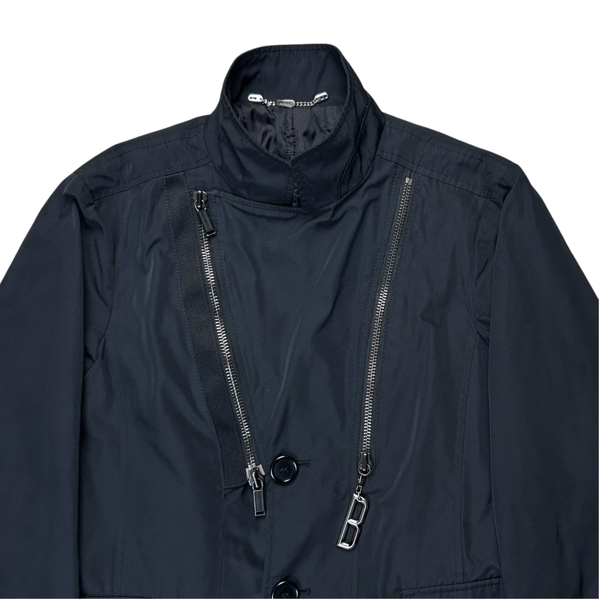 Dirk Bikkembergs Dual Zip Nylon Coat - AW07
