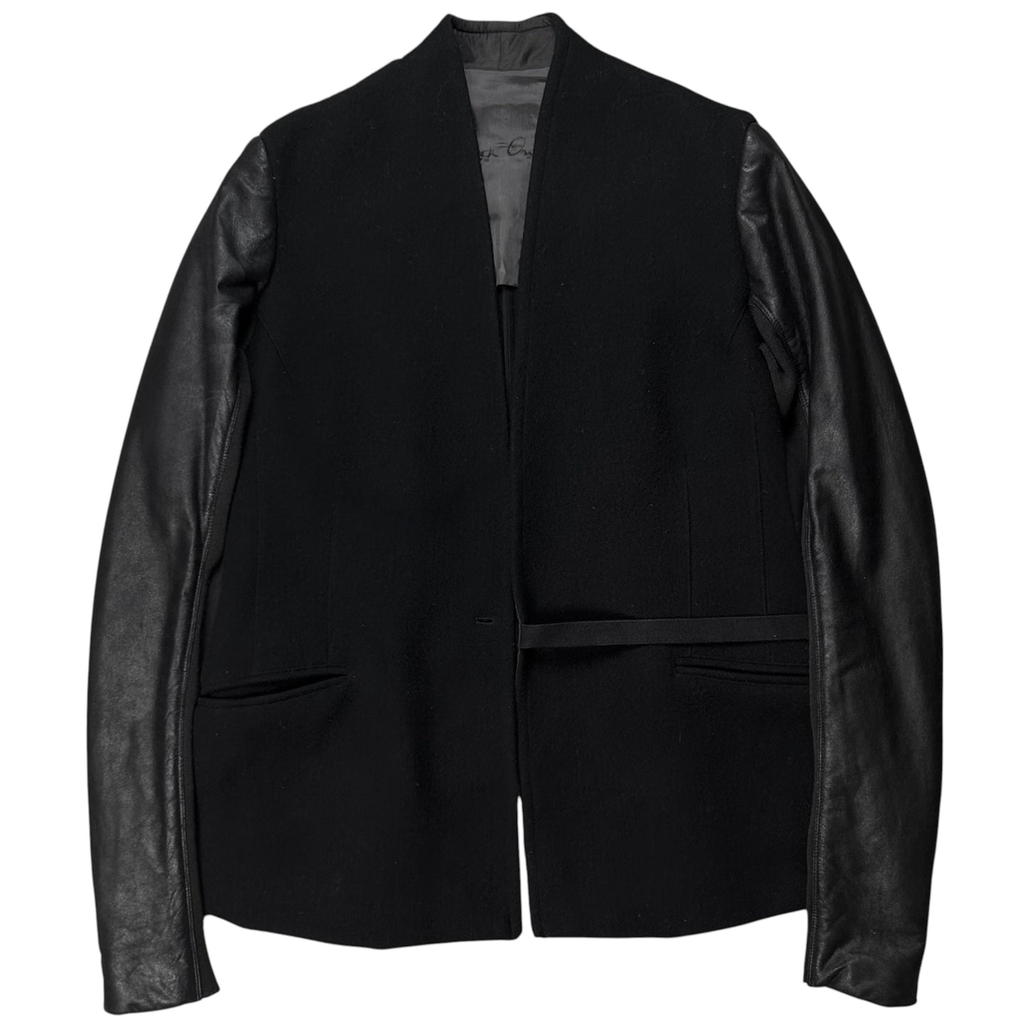 Rick Owens Strapped Leather Sleeve Stag Jacket - AW08