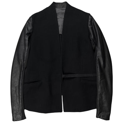 Rick Owens Strapped Leather Sleeve Stag Jacket - AW08