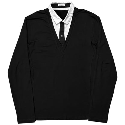 Dirk Bikkembergs Hybrid Button Up Tie Sweater