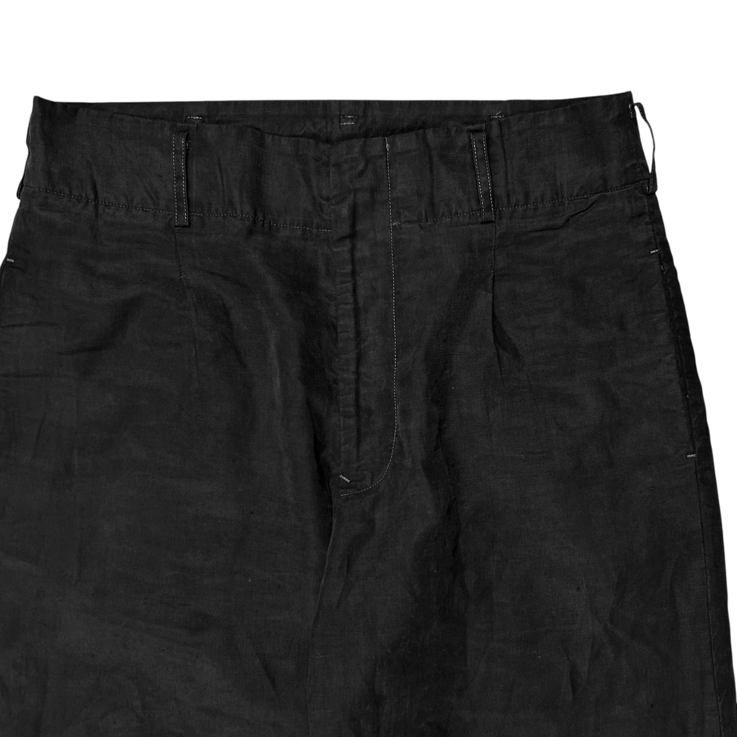 Y's Yohji Yamamoto Wide Overdyed Linen Pants - AW97