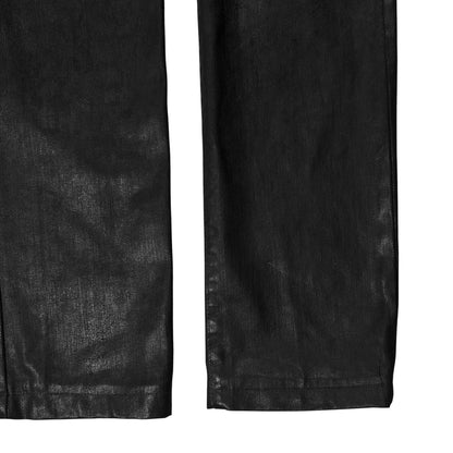 Dirk Bikkembergs Waxed Metal Patch Jeans - AW08