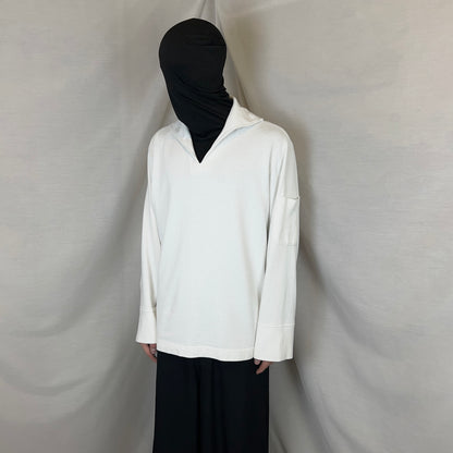 Dries Van Noten Collared Sleeve Pocket Sweater