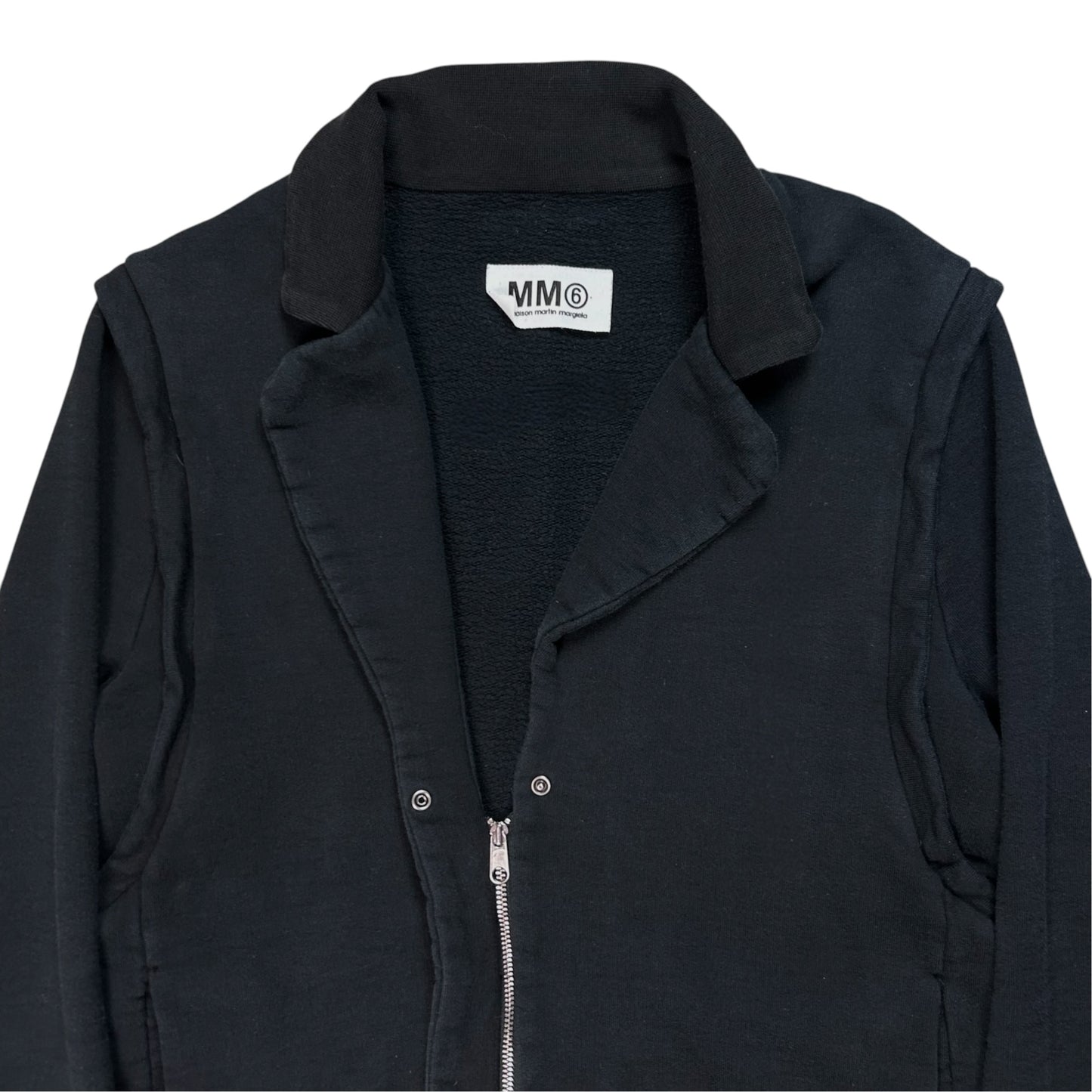 MM6 Maison Margiela Hybrid Lapel Zip Sweater - AW08