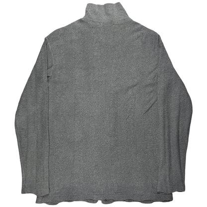 Ys Yohji Yamamoto Chunky Ribbed Zip Sweater