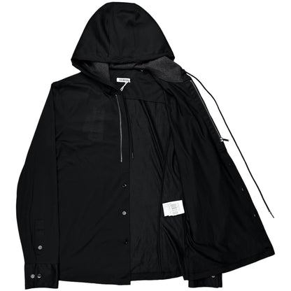 Dirk Bikkembergs Hooded Zip Shirt