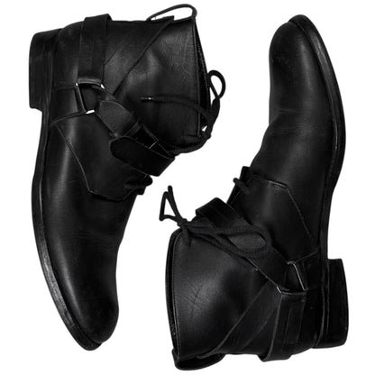 Dior Homme Harness Dual Strap Mid Top Boots - AW11