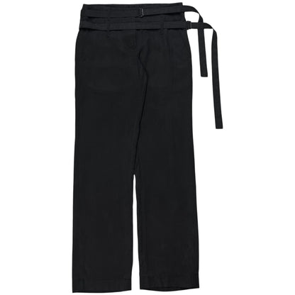 Ann Demeulemeester Dual Bondage Strap Cropped Silk Trousers - SS03