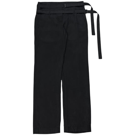 Ann Demeulemeester Dual Bondage Strap Cropped Silk Trousers - SS03