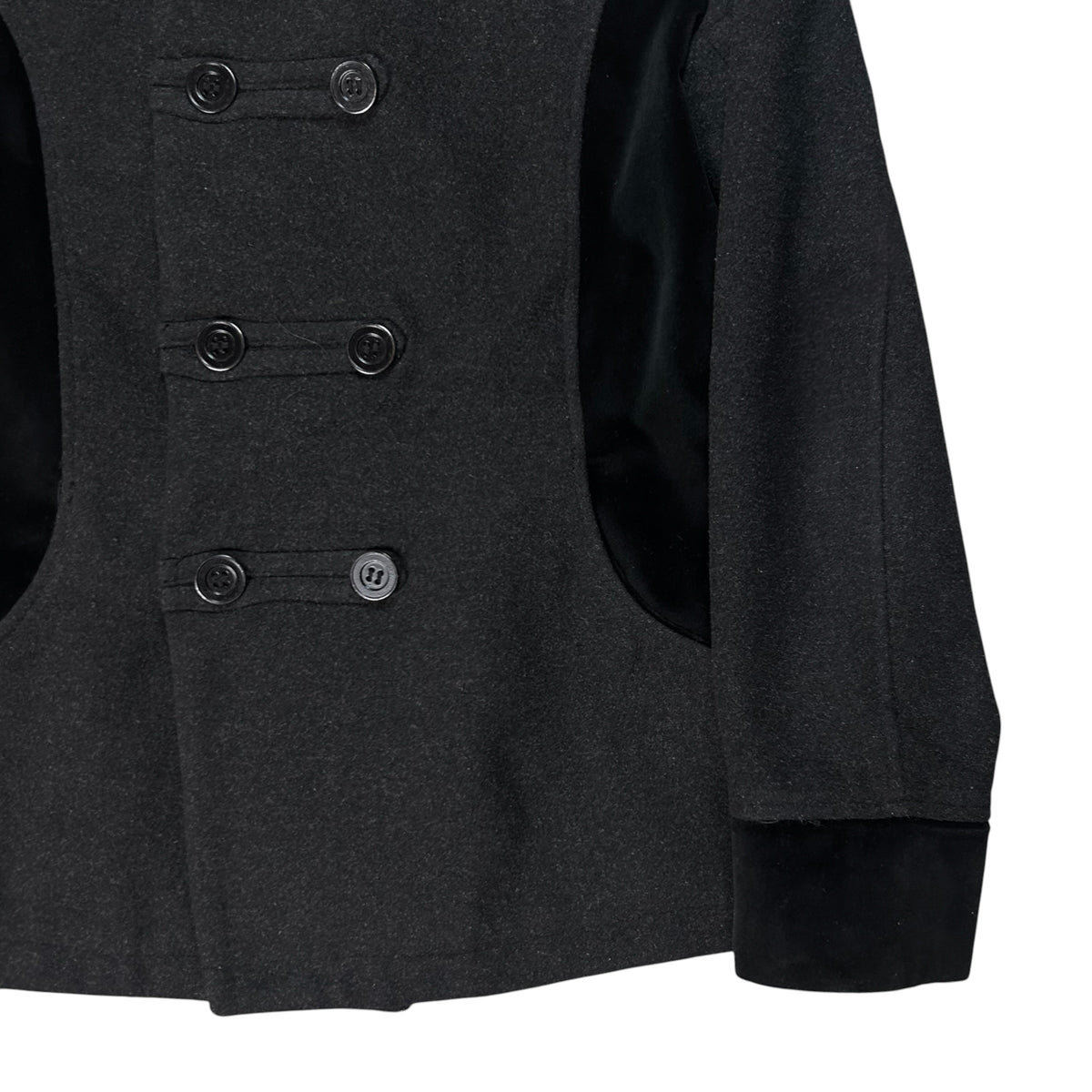 Comme des Garcons Homme Velour Appliqué Officer Jacket - SS06