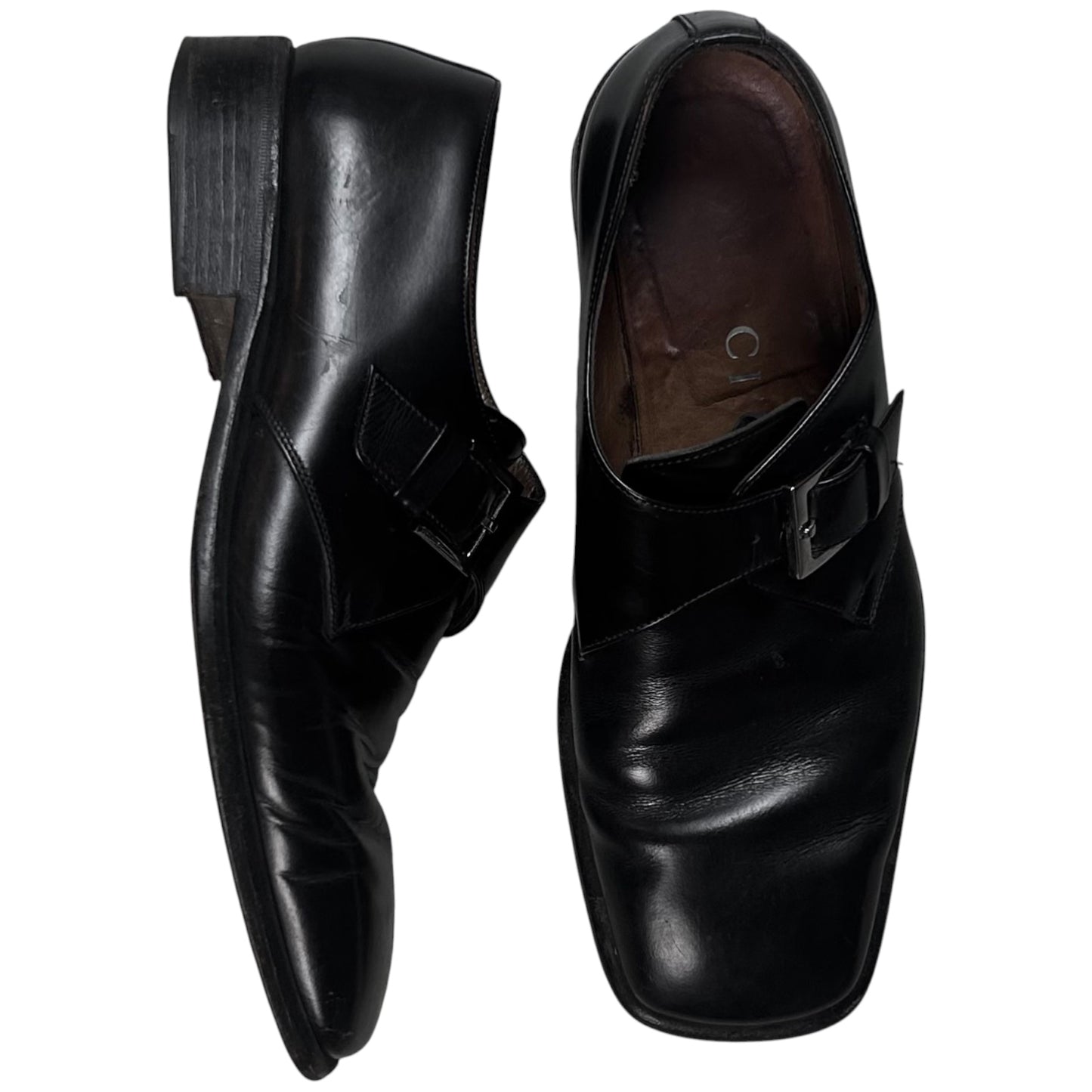 Gucci Square Toe Monk Strap Derbies - SS97