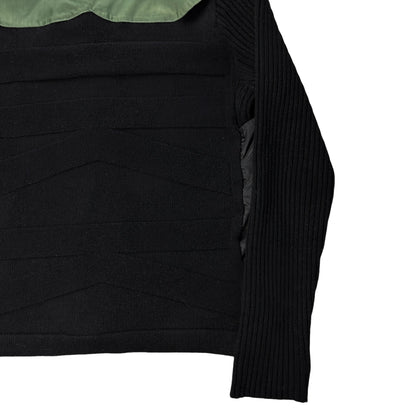 Dirk Bikkembergs Vest Layered Knit Zip Sweater