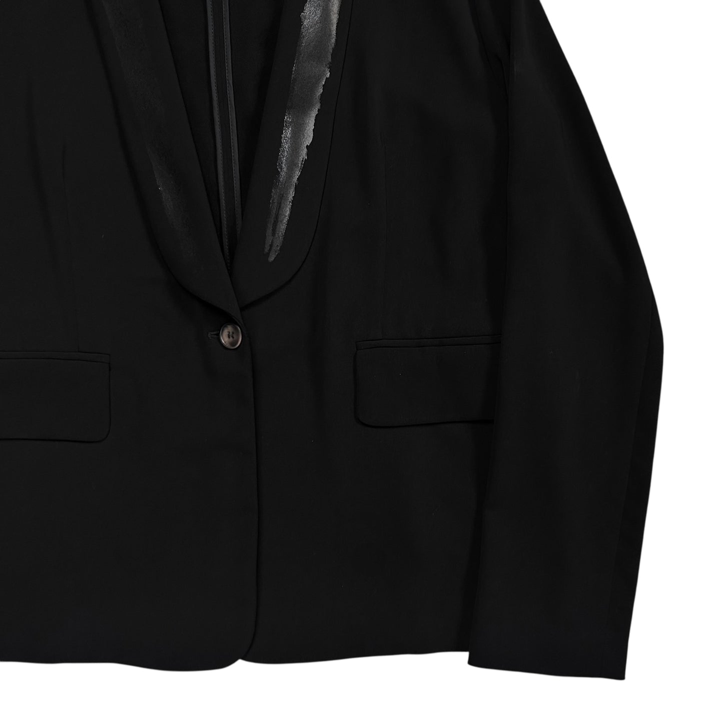 MM6 Maison Martin Margiela Paint Shawl Lapel Blazer - AW15