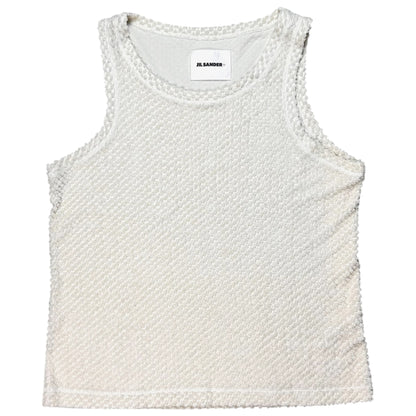 Jil Sander Crochet Waffle Tank Top - SS23