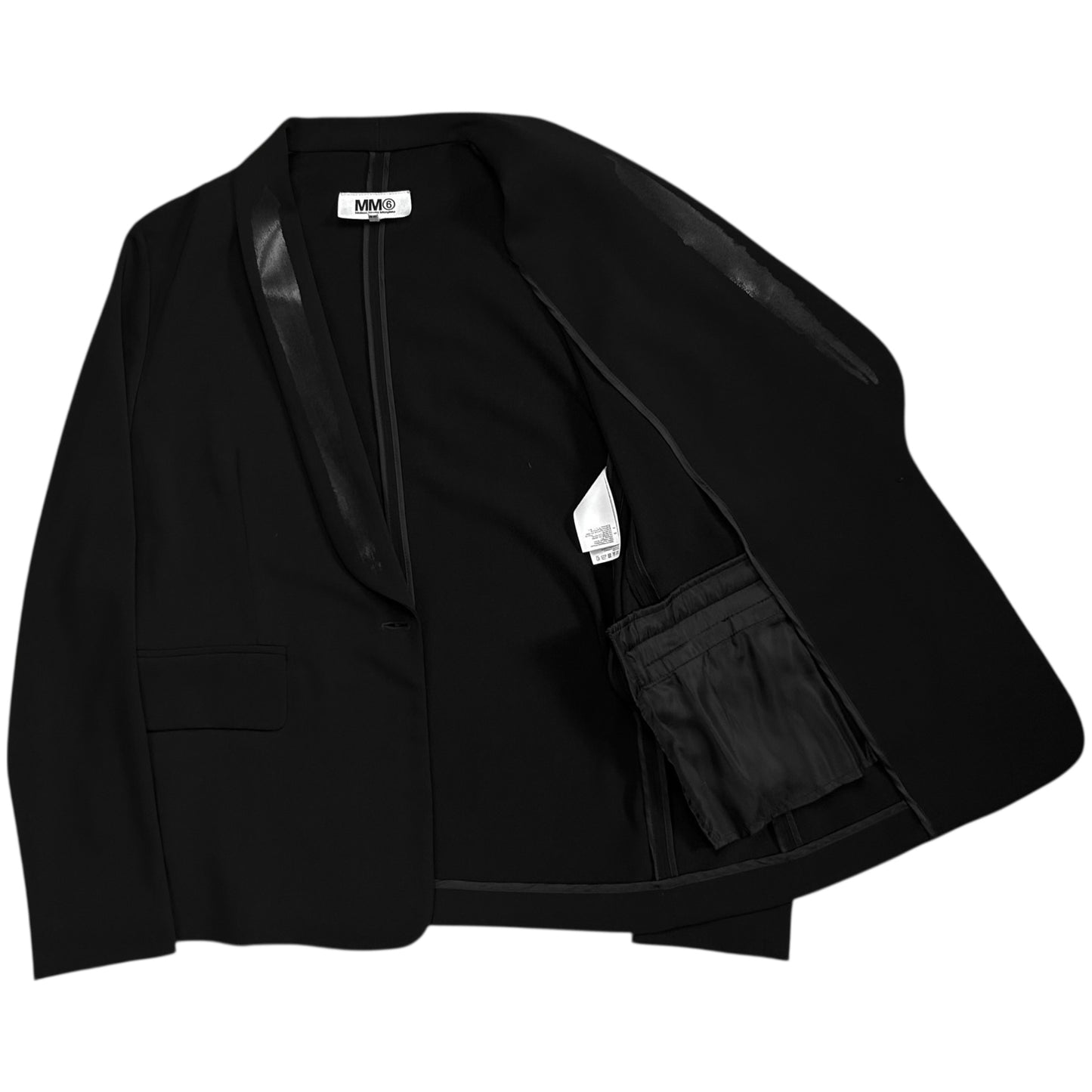 MM6 Maison Martin Margiela Paint Shawl Lapel Blazer - AW15