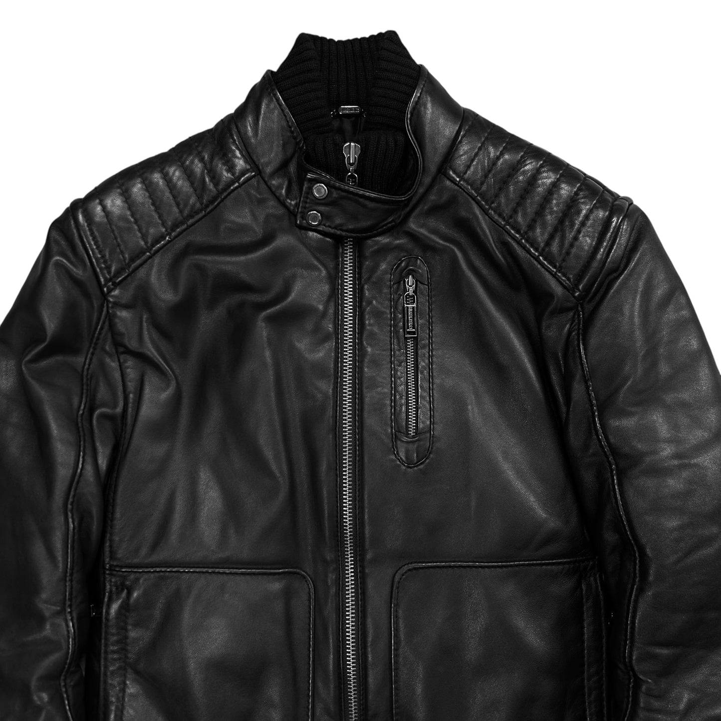 Dirk Bikkembergs Padded Moto Bomber Jacket