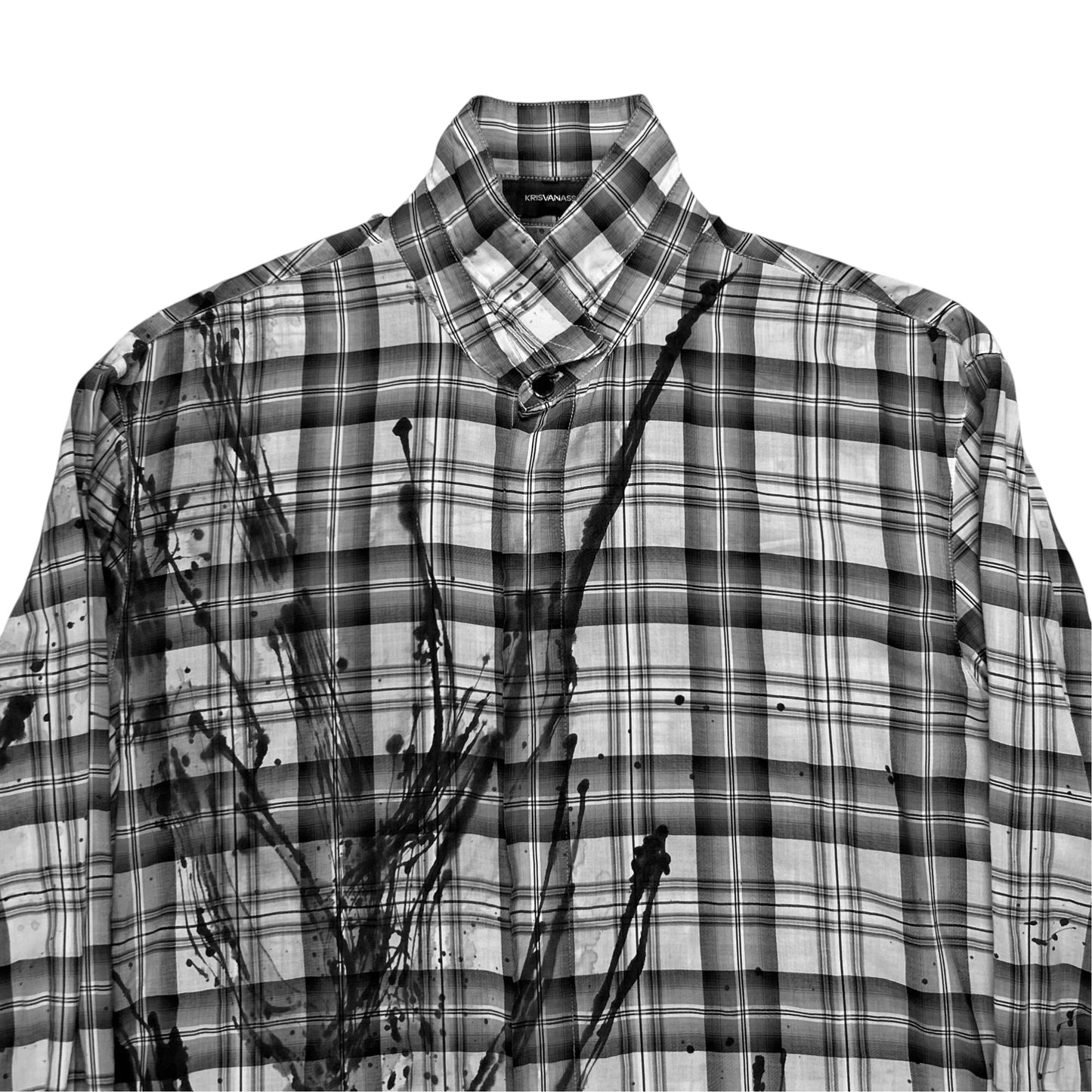 Kris Van Assche Paint Splatter Flannel Shirt - SS11