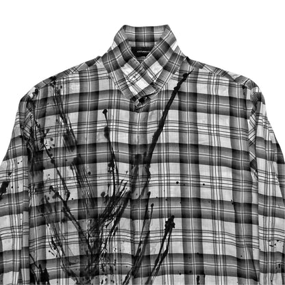 Kris Van Assche Paint Splatter Flannel Shirt - SS11
