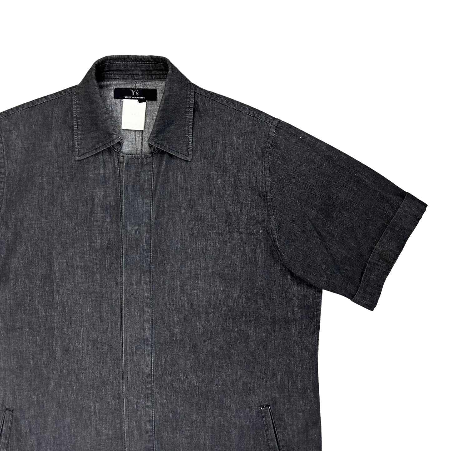 Y‘s By Yohji Yamamoto Short Snap Button Work Shirt