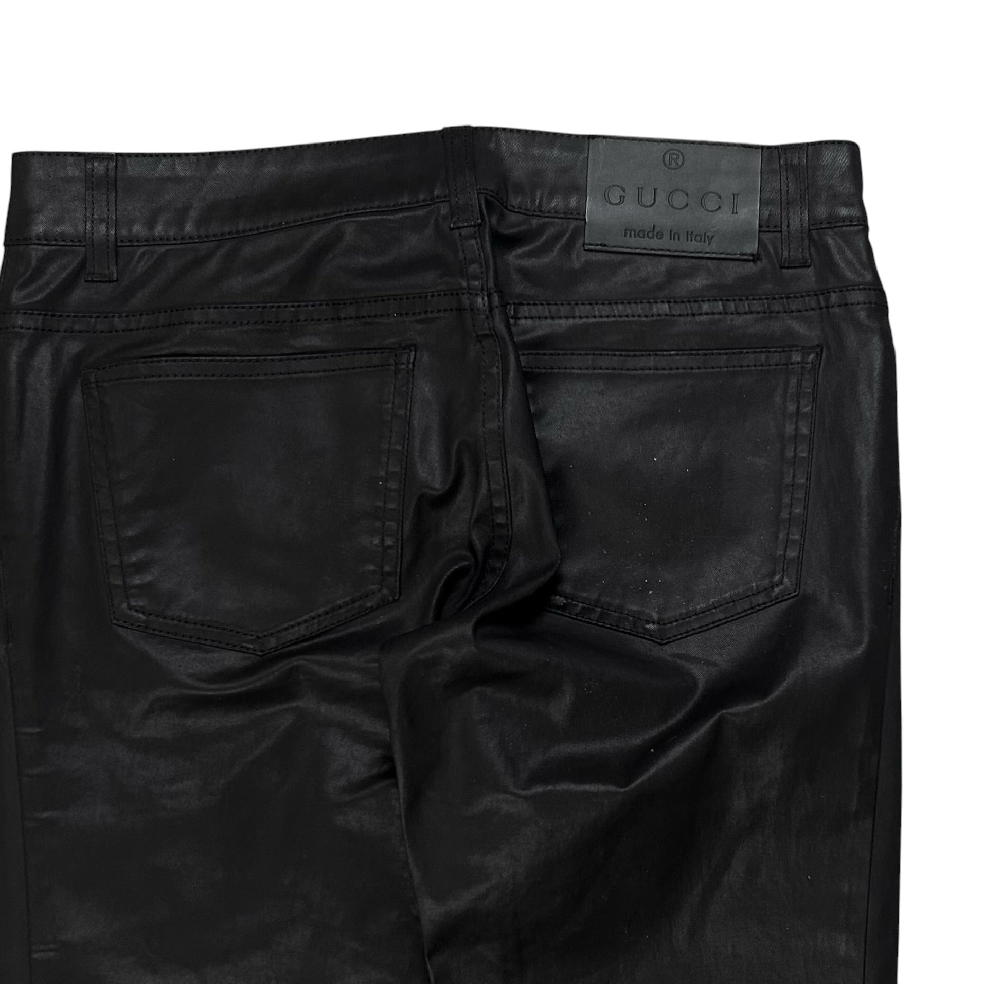 Gucci by Frida Giannini Studded Waxed Skinny Jeans - SS11
