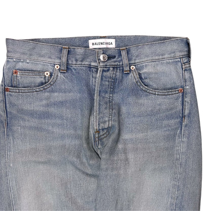 Balenciaga Flared Twisted Seam Jeans - SS18