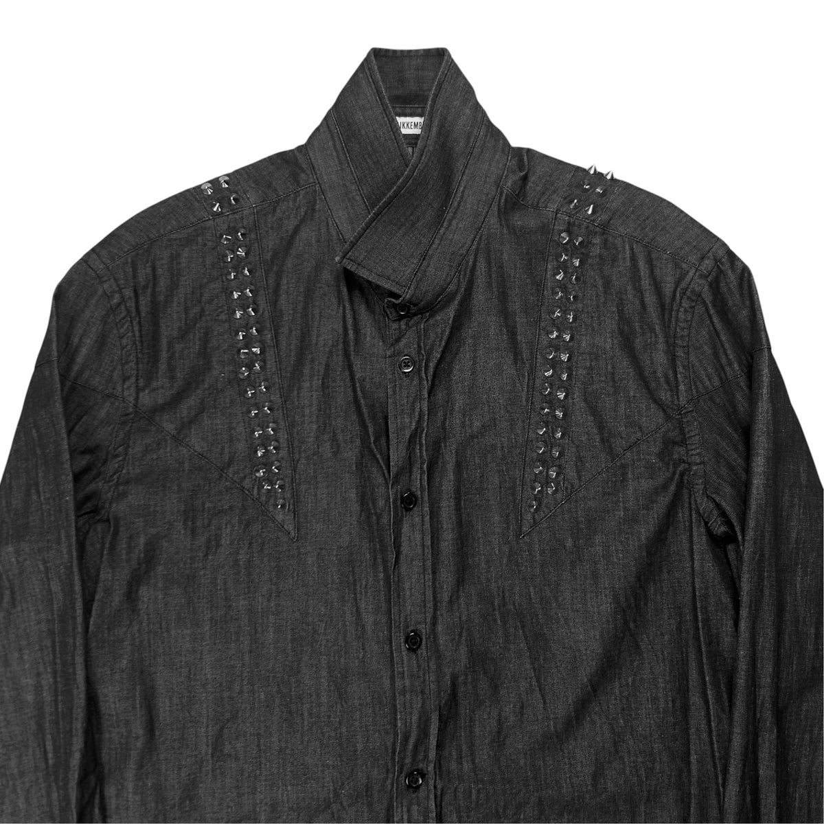 Dirk Bikkembergs Spike Stud Denim Shirt