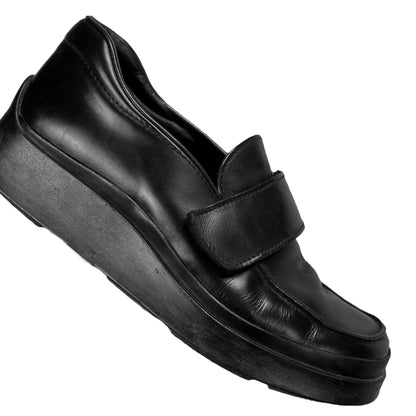 Prada Chunky Velcro Strap Derbies Black