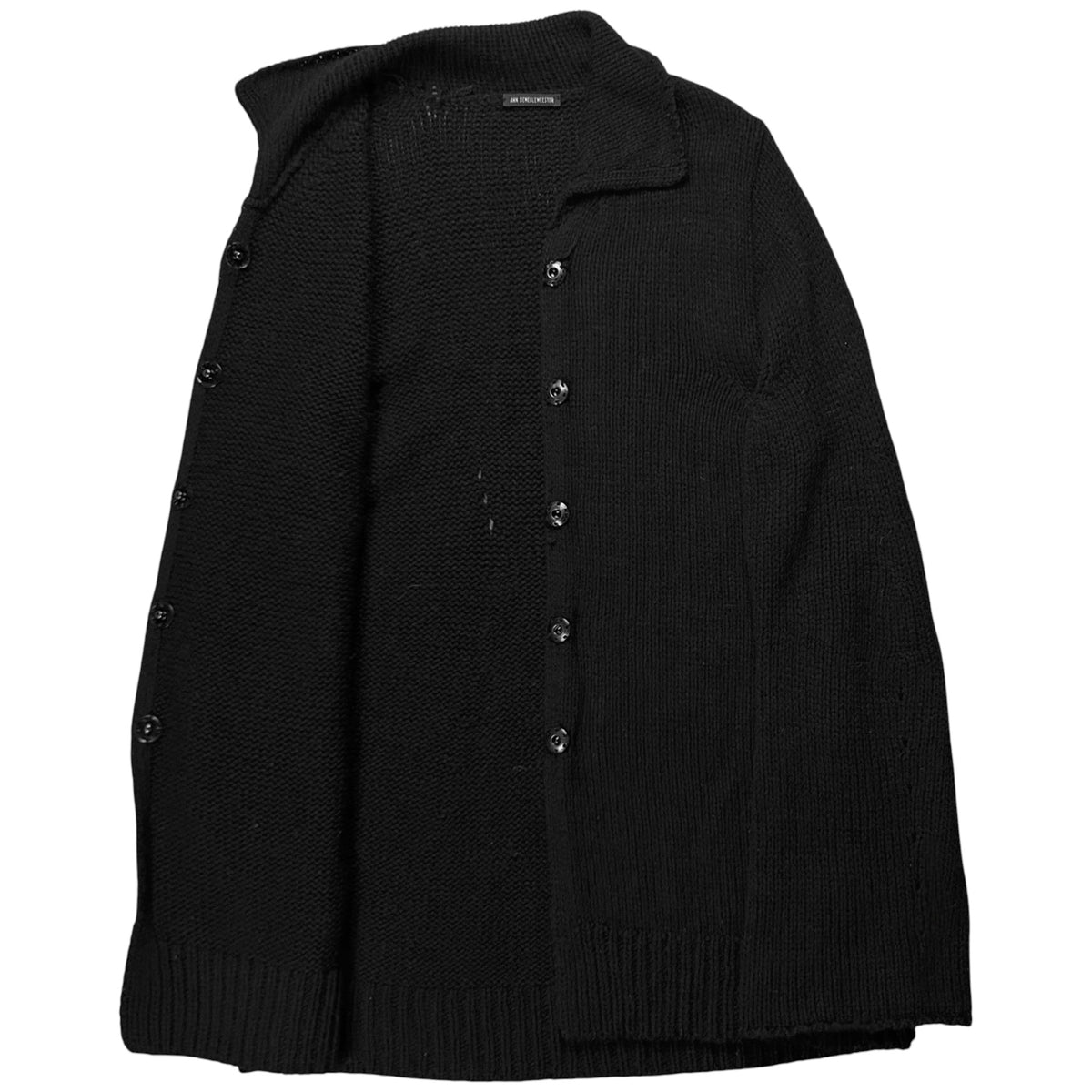 Ann Demeulemeester Fisherman Snap Yak Knit Cardigan - AW04