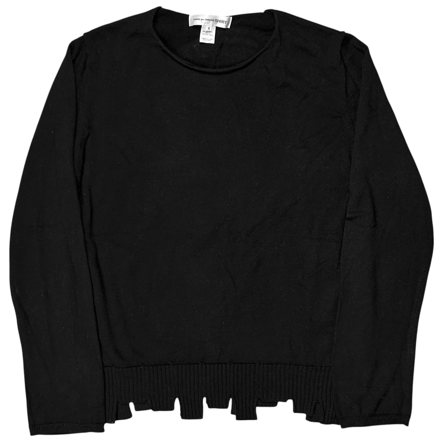 Comme des Garcons Shirt Deconstructed Waistband Sweater - SS17