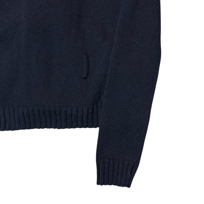 Balenciaga Distorted Cable Knit Snap Shawl Cardigan - AW07