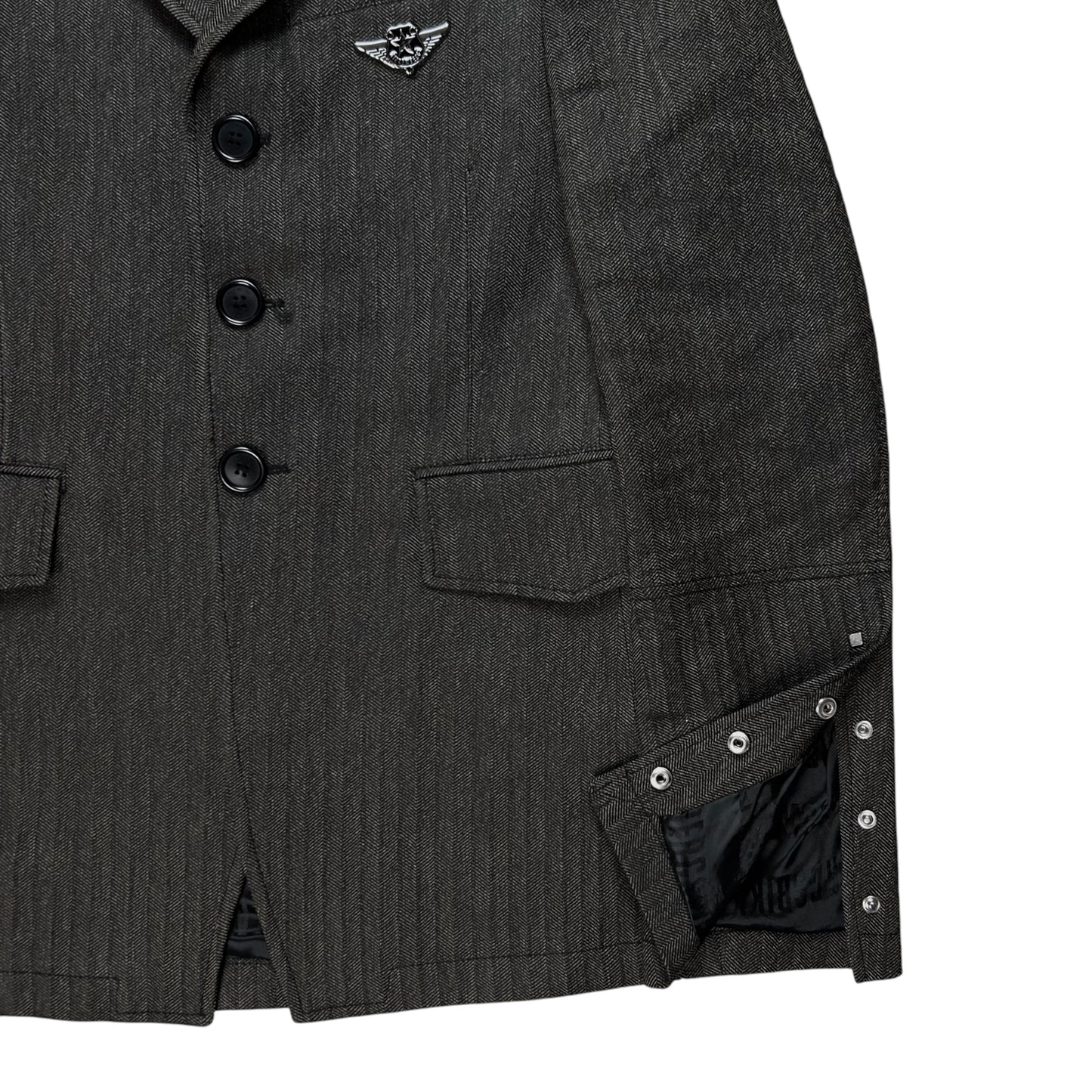 Dirk Bikkembergs Metal Pin Officer Jacket - AW06